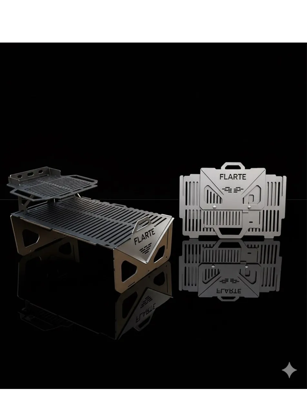 FLARTE Taşınabilir Çanta Mangal 30 x 50-Çelik Mangal