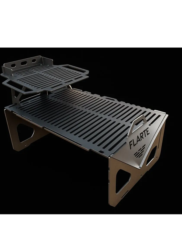 FLARTE Taşınabilir Çanta Mangal 30 x 50-Çelik Mangal