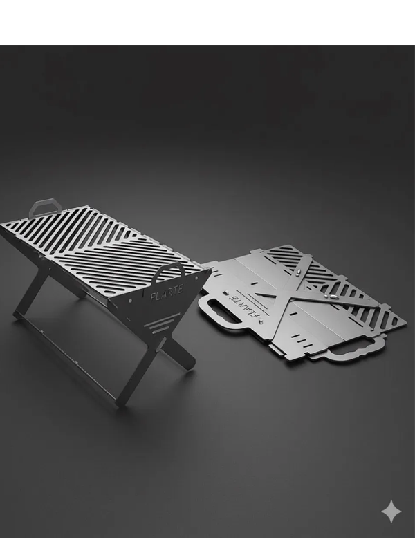 Flarte Taşınabilir Çanta Mangal 30x50cm Katlanabilir Mangal