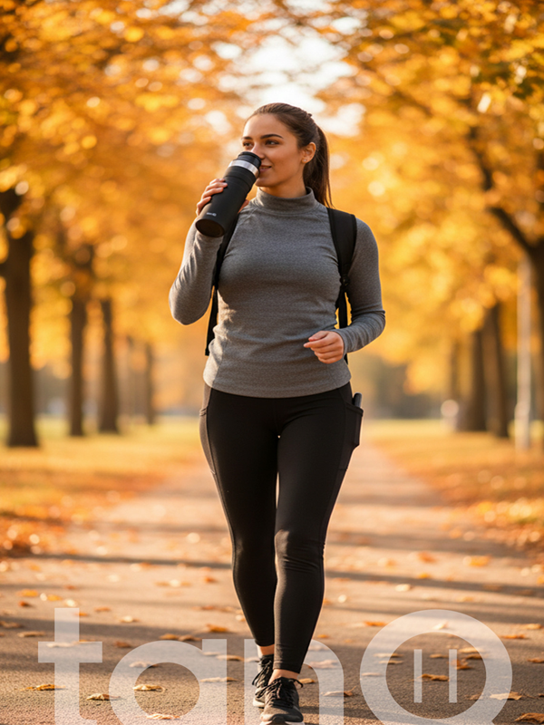 TanQ Ömür Boyu Garantili Active Paslanmaz Çelik Termos Midnight Black 600 ML