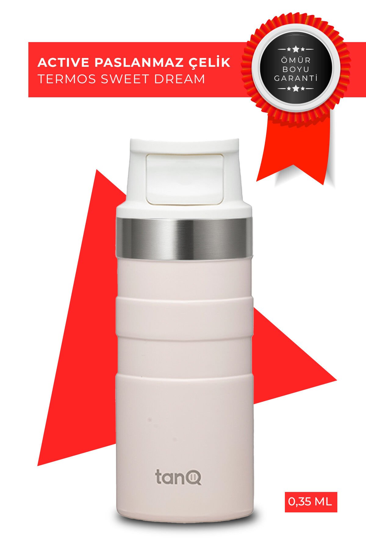 TanQ Ömür Boyu Garantili Active Paslanmaz Çelik Termos Sweet Dreams 350 ML