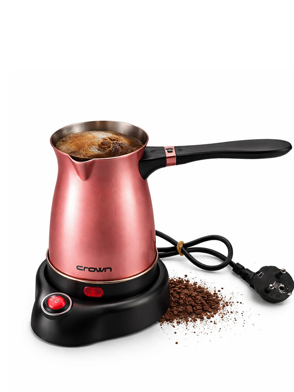 Crown Cr-7101 Renkli Çelik Cezve-Crown Renkli Türk Kahve Makinesi