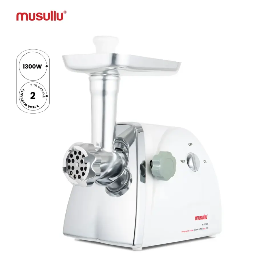 Musullu 1300W Et Kıyma, İçli Köfte, Salça, Sosis, Sucuk Makinesi, Rende