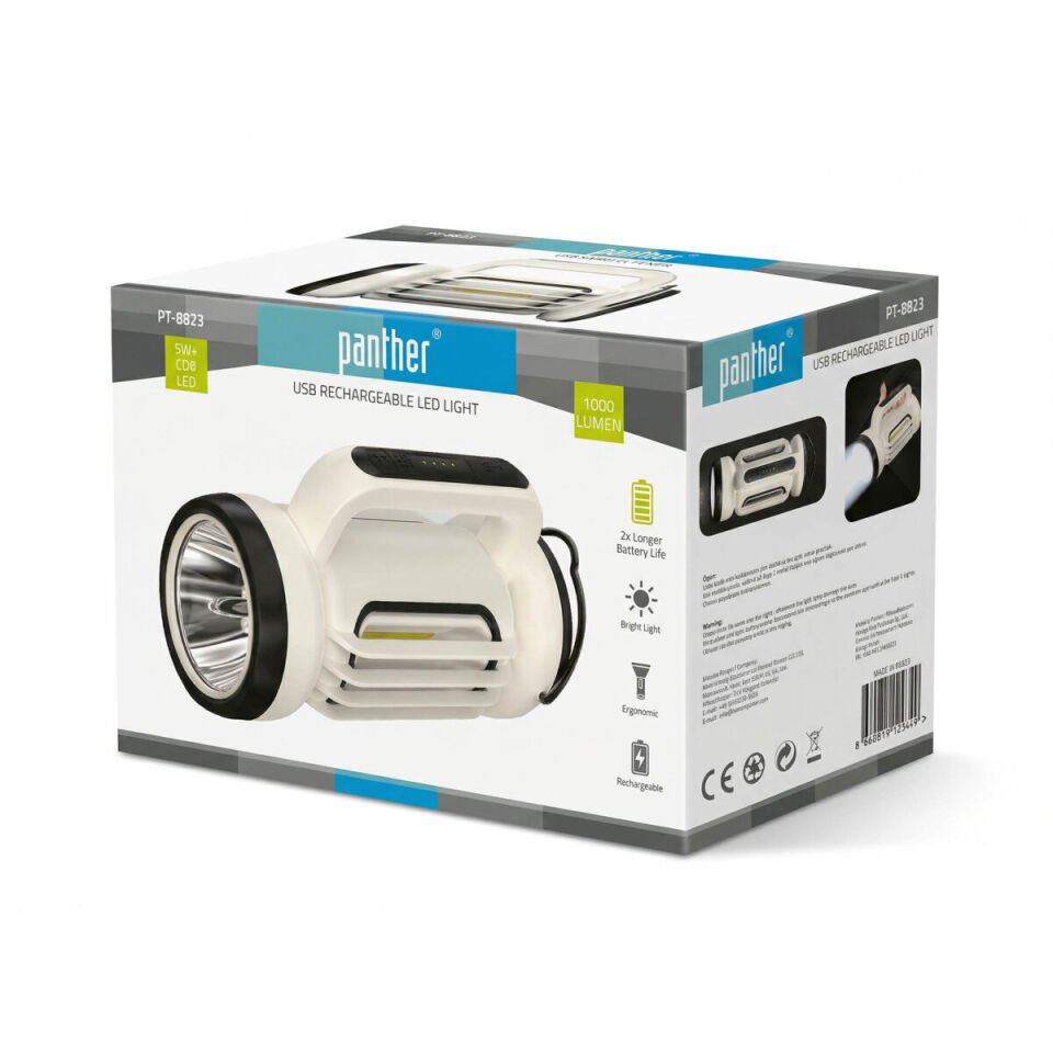 Panther PT-8823 USB Şarjlı El Feneri