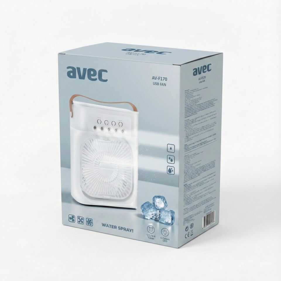 AVEC AV-F170 SU SPREYLİ USB MİNİ FAN