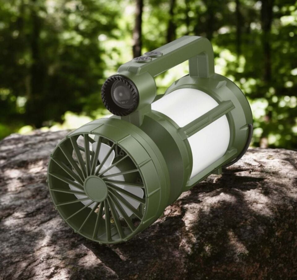 Panther PT-576 USB Şarjlı Solar Fanlı Kamp Lambası