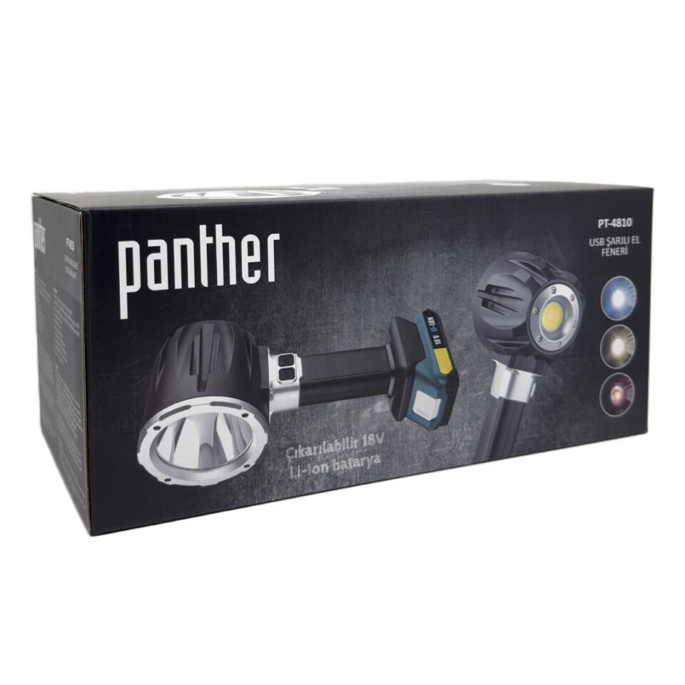 Panther PT-4810 18V Bataryalı Profesyonel El Feneri