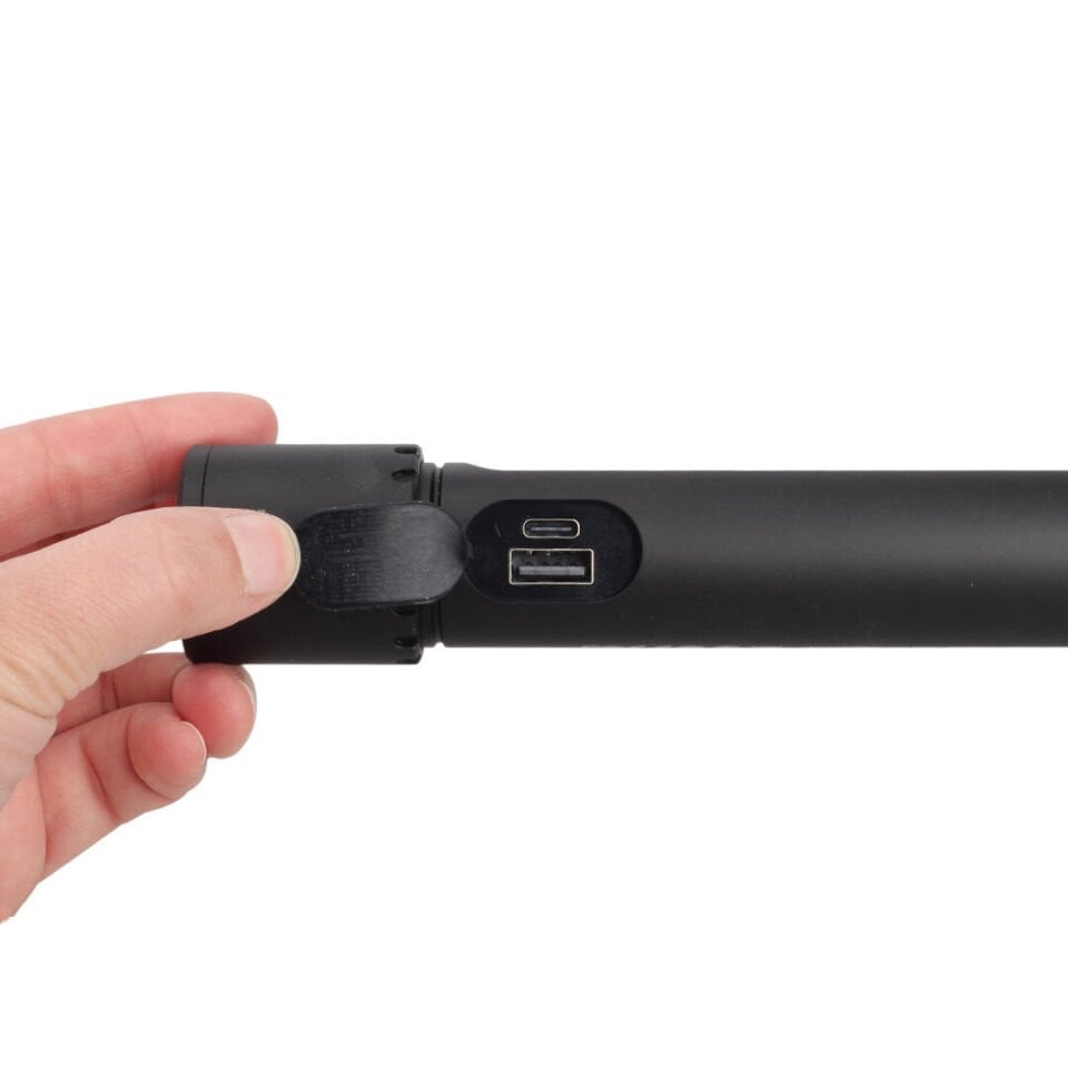 Panther PT-8463 USB Şarjlı Profesyonel Klipsli Çift LED El Feneri