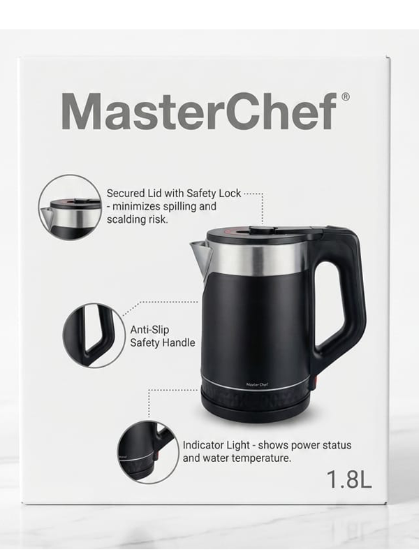 MasterChef Çelik Kettle Plasik Kaplama 1,8lt