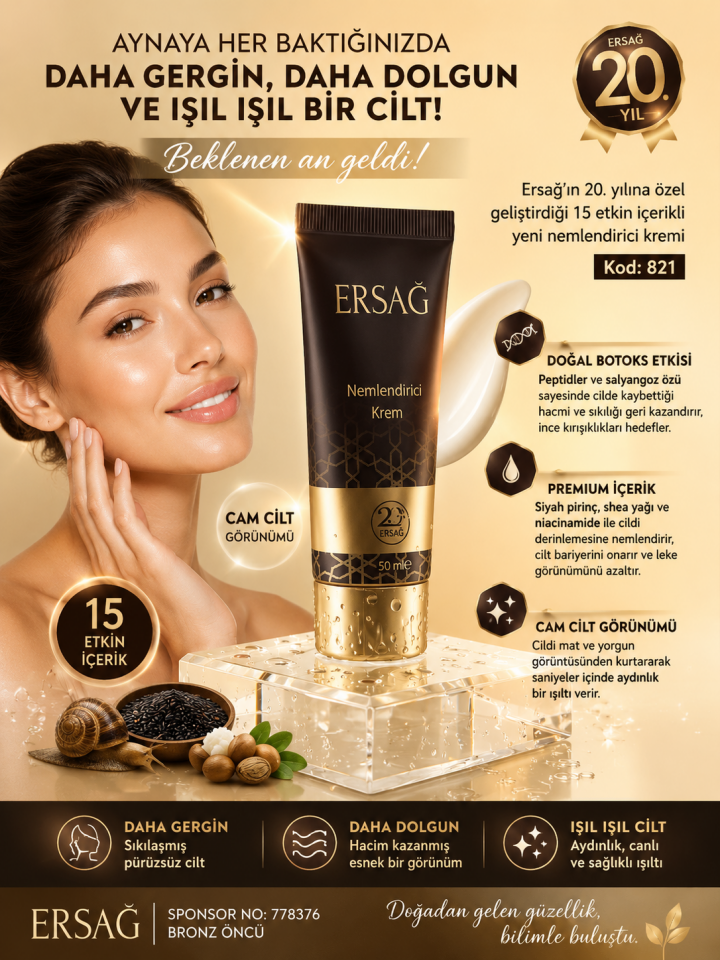 Ersağ Nemlendirici Mucize Krem 50ML