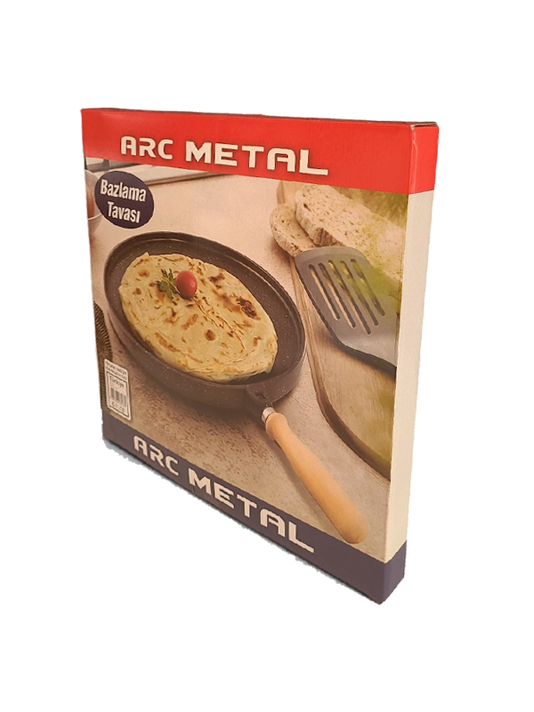 Gözleme ve Bazlama Tavasi 36 cm Ahşap Saplı