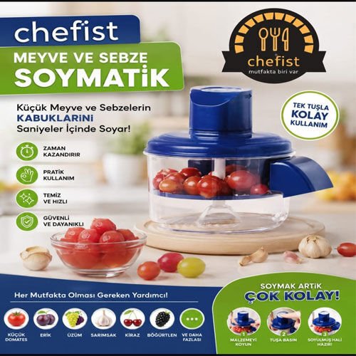 CHEFİST ŞARJLI MEYVE VE SEBZE SOYMATİK