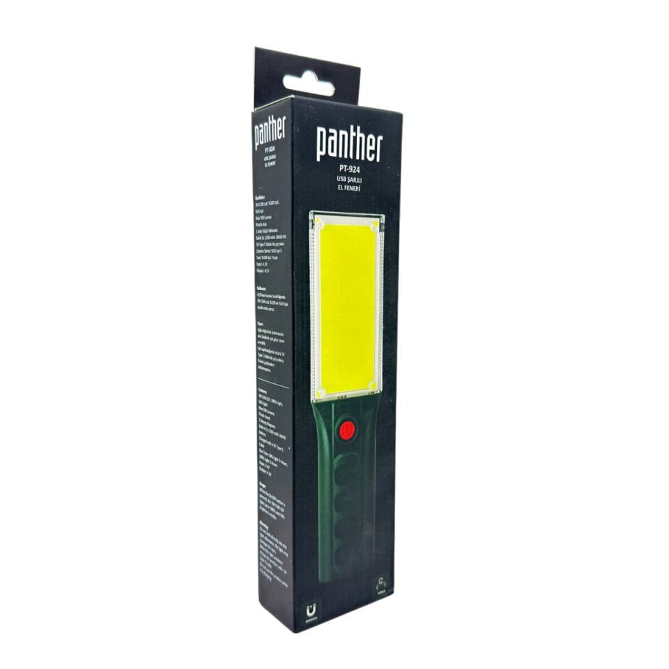 Panther USB Şarjlı Mıknatıslı COB LED Çalışma Feneri