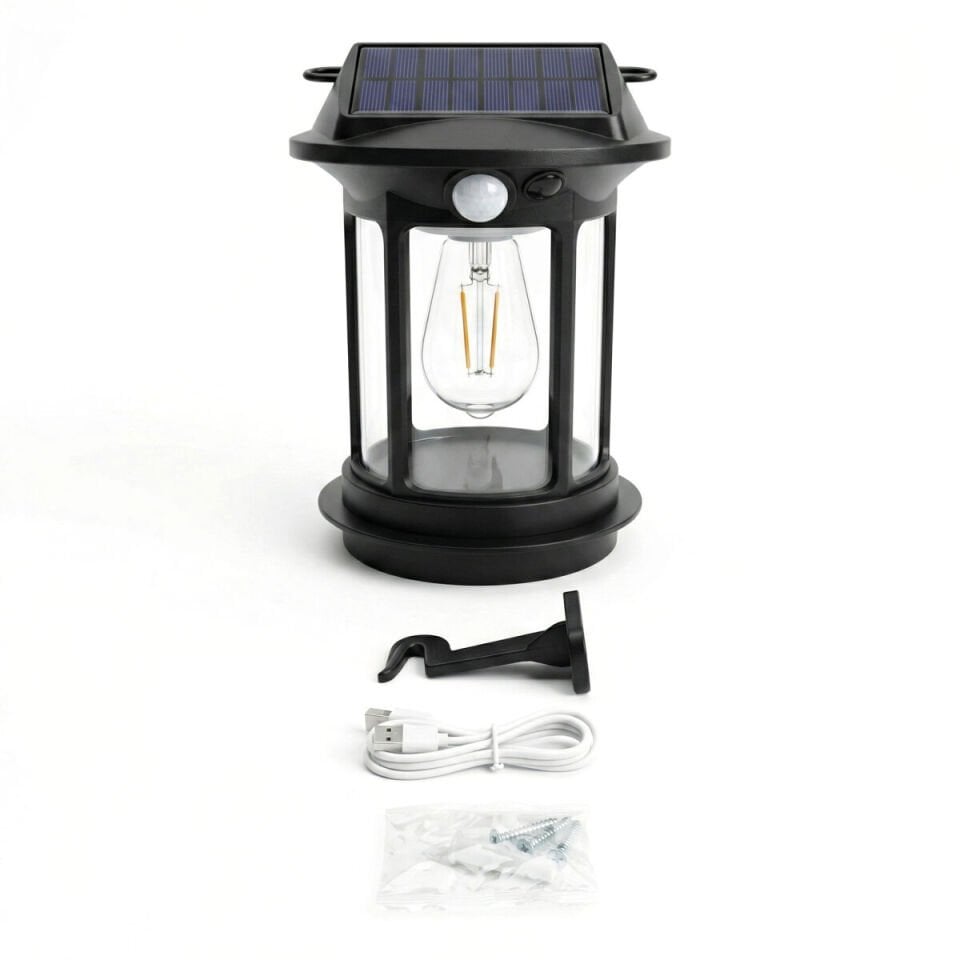 Panther PT-387 USB Şarjlı ve Solar Kamp Lambası