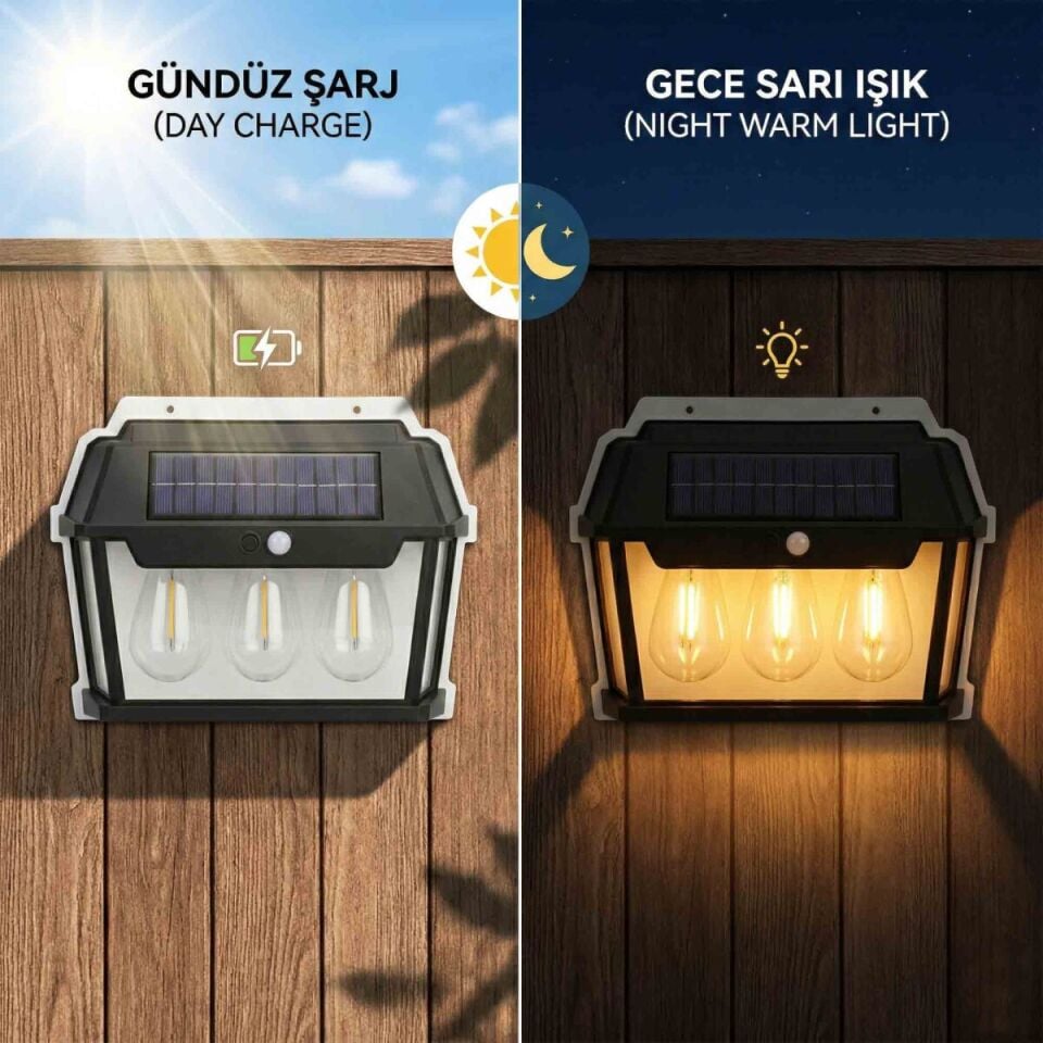 PANTHER PT-2933 SOLAR LED DUVAR LAMBASI