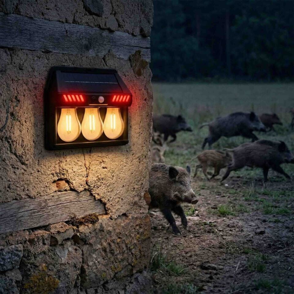 Panther Pt-2973 Solar Led Duvar Lambası